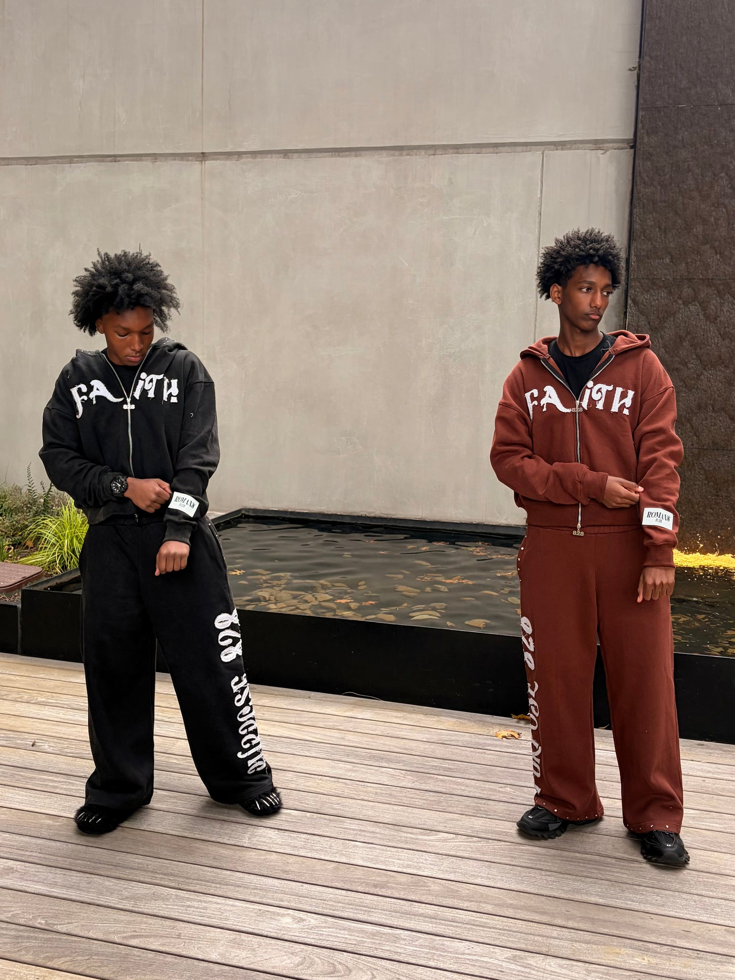 BROWN FAITH SWEATPANTS SALE!!