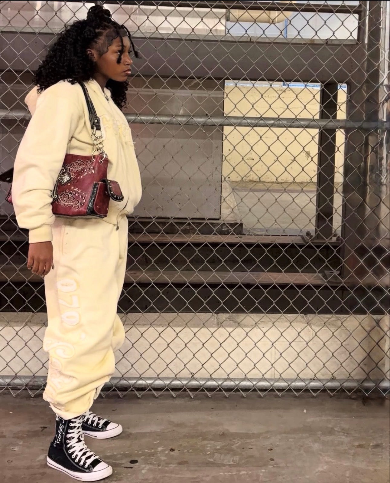 CREAM FAITH SWEATSUIT