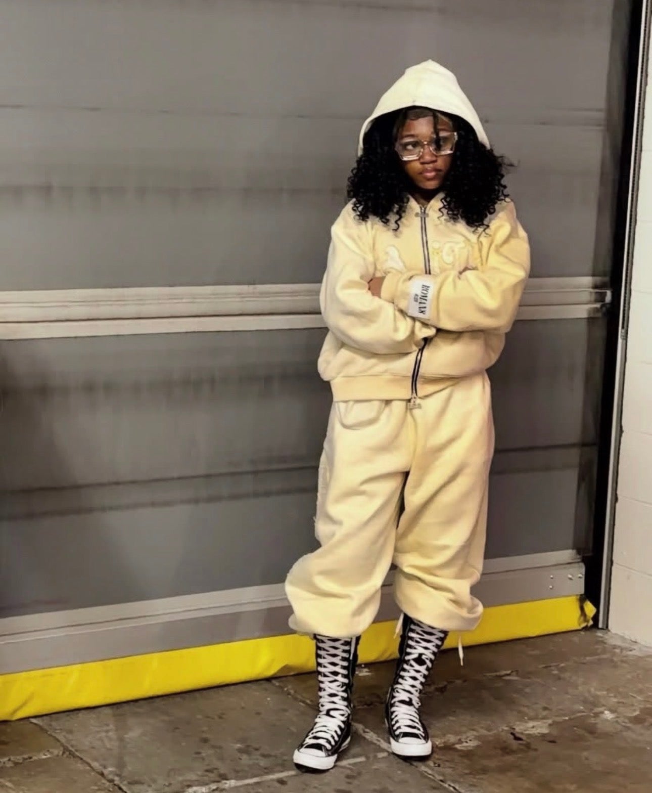 CREAM FAITH SWEATSUIT