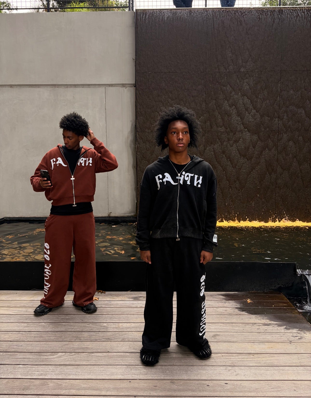 BLACK FAITH SWEATSUIT