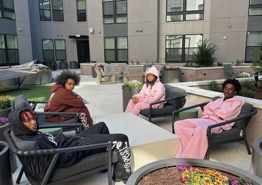 PINK FAITH SWEATSUIT