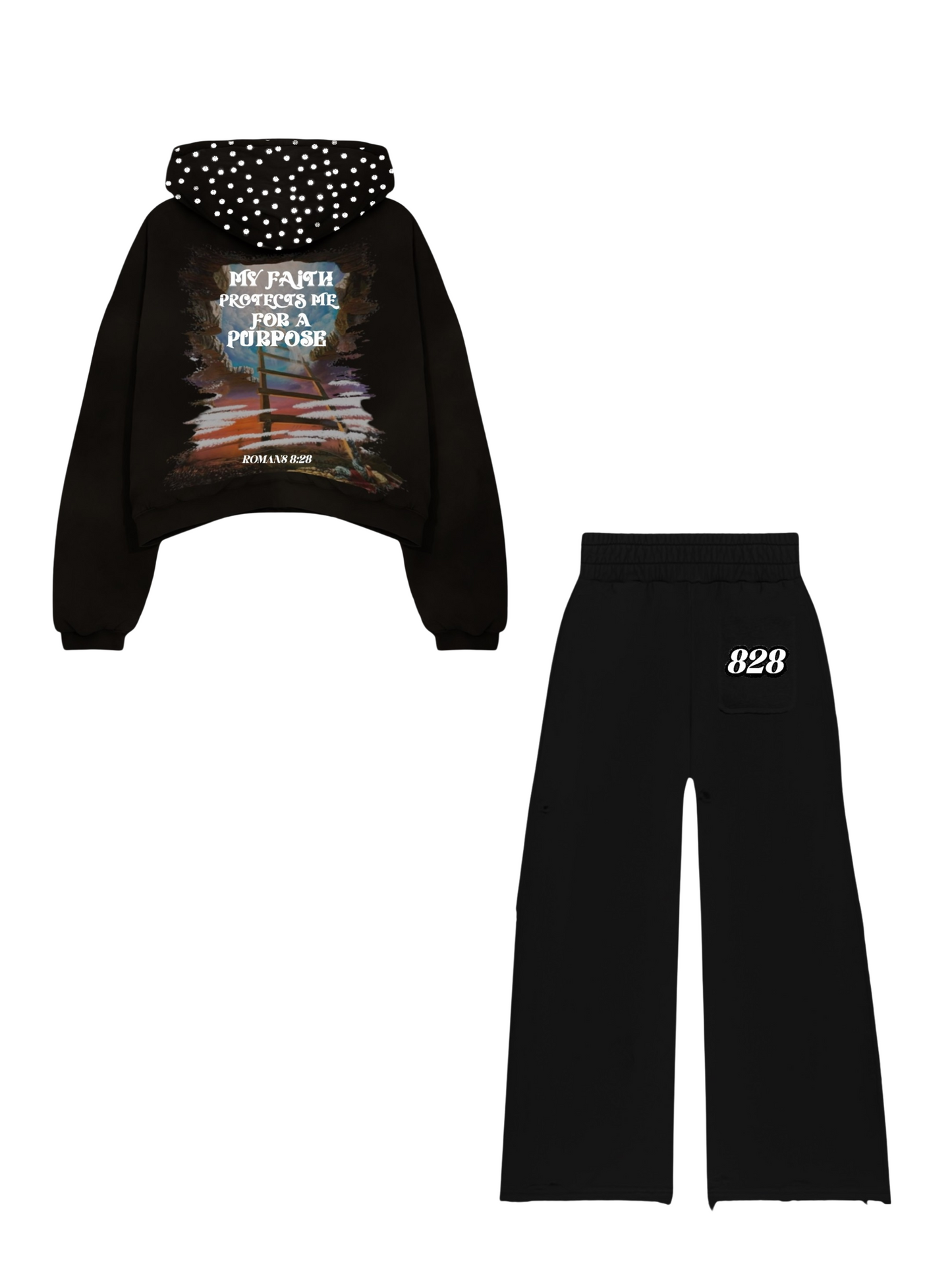 BROWN FAITH SWEATSUIT